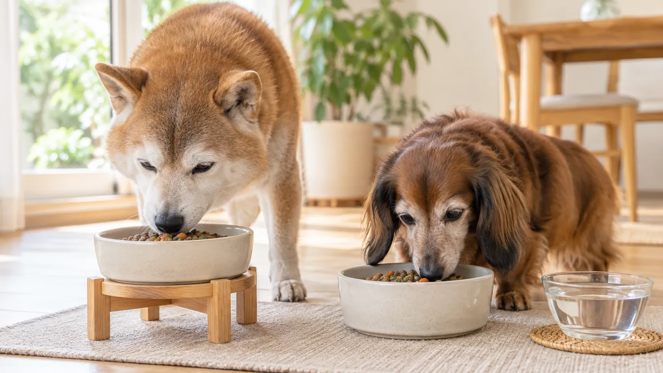 シニア犬のドッグフード・食事完全ガイド|選び方、量、回数、食べない時の対処法