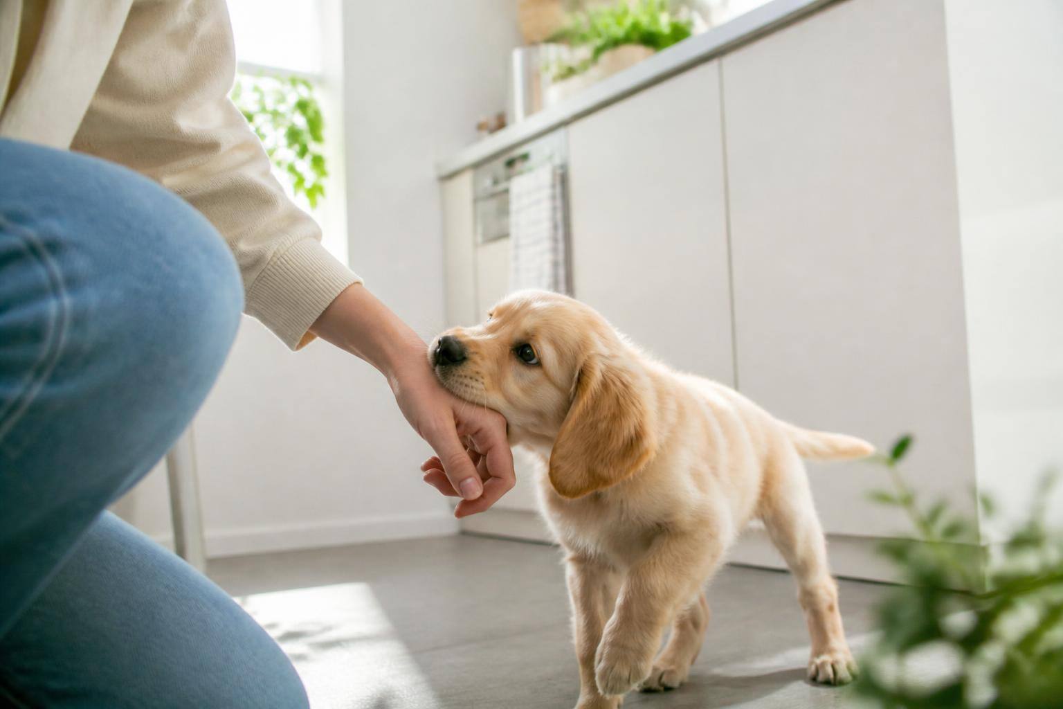 子犬の甘噛みはいつまで？原因と今日からできるしつけ方法を解説